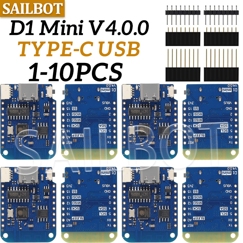 Esp8266 Nodemcu - 1-10 個 WeMos D1 ミニ ESP8266