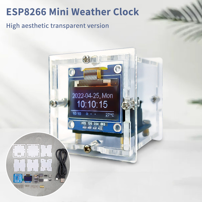 ESP8266 ミニ天気時計キット DIY はんだ付けプロジ - Esp8266 のレビューと価格