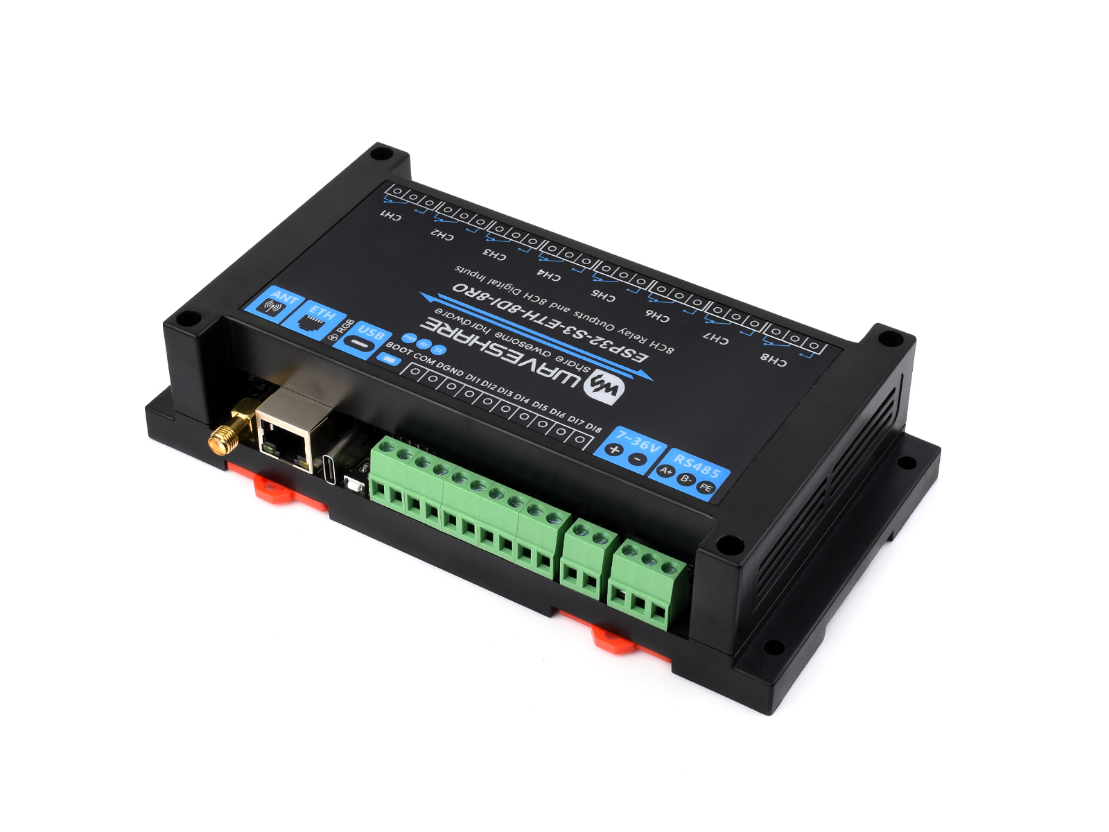 Waveshare 産業用 8 チャンネル ESP32-S3 - Esp32 Uart Module のレビューと価格