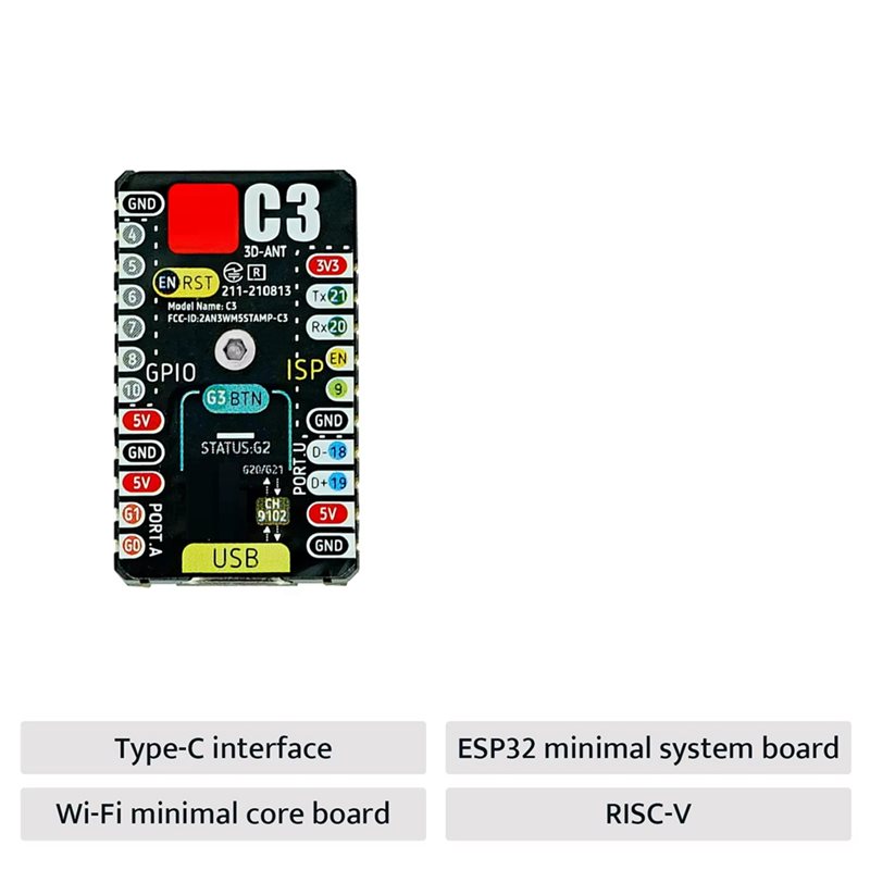 AS95-ESP32-C3 開発ボード M5stamp C3 - Esp32 Wifi Bluetooth Module のレビューと価格