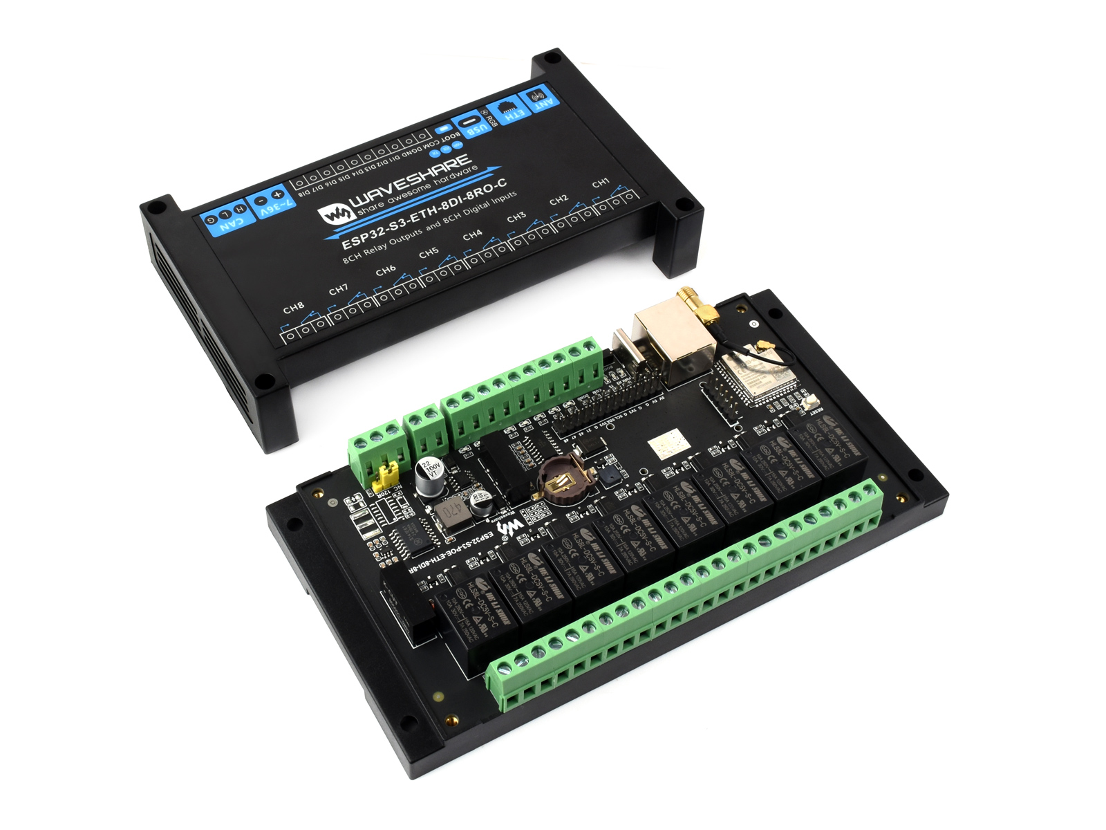 産業用 8 チャンネル ESP32-S3 WiFi リレー  - Esp32 S3 のレビューと価格