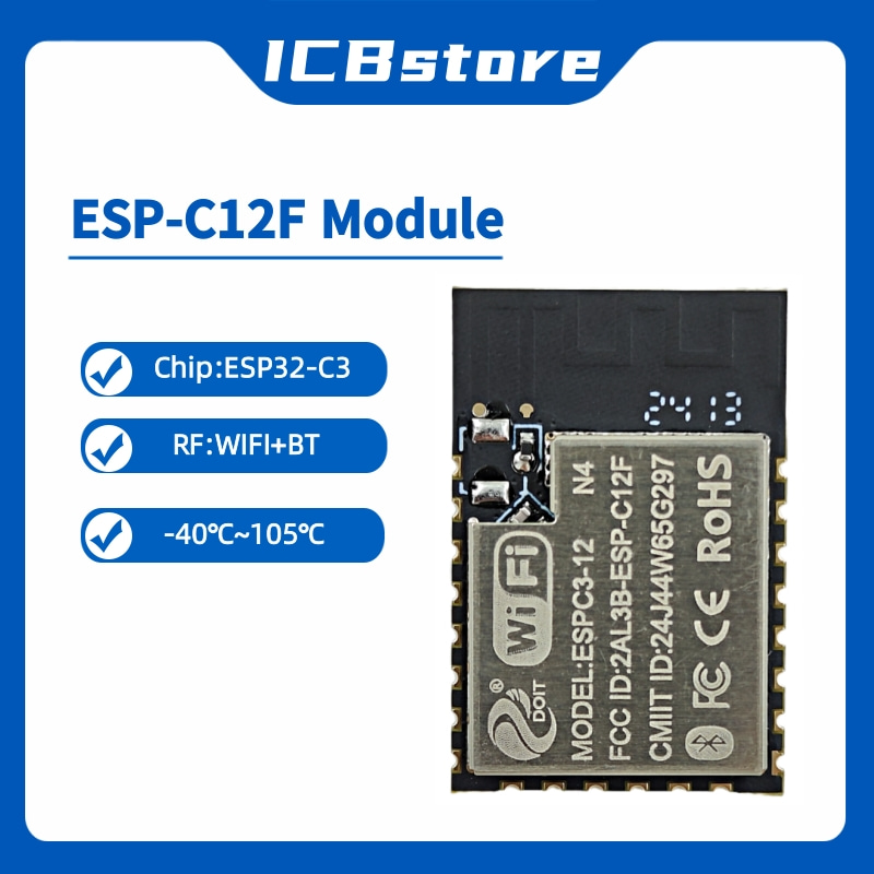 ESP32-C3 シリーズ モジュール ESP-C12F シ - Esp32 Wifi Bluetooth Module のレビューと価格