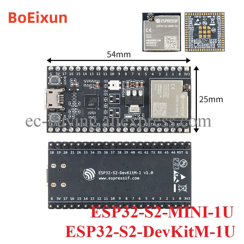 ESP32-S2-DevKitM-1U 開発ボード ESP3 - Esp32 S2 のレビューと価格