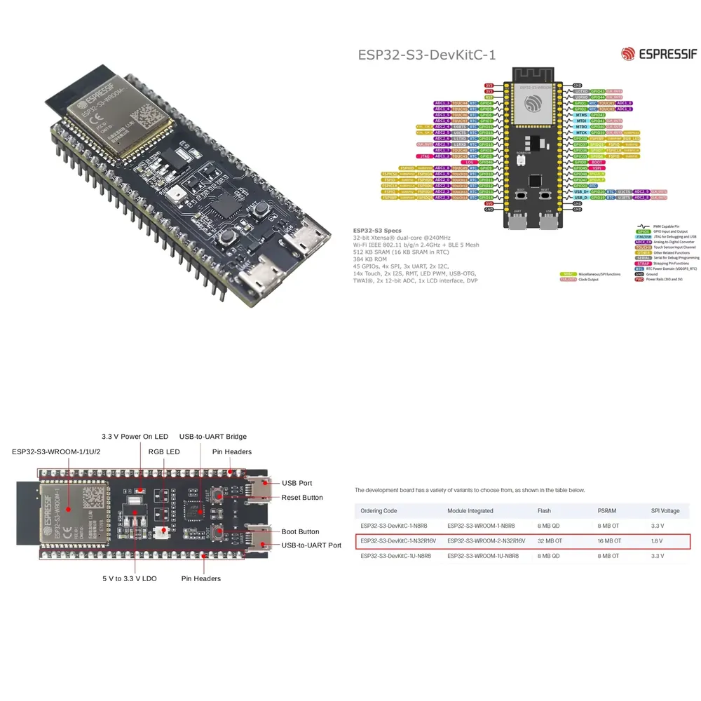 Espressif ESP32-S3-DevKitC-1開発 - Esp32 のレビューと価格