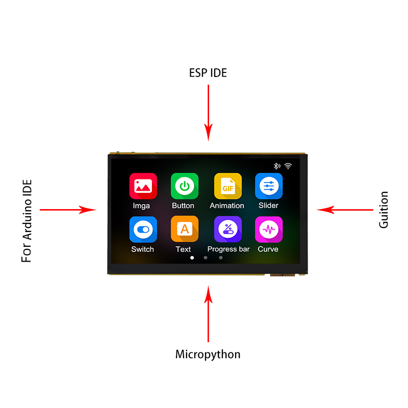 ESP32 P4 7 インチ LCD 開発ボード容量性タッチ - Esp32 C6 のレビューと価格