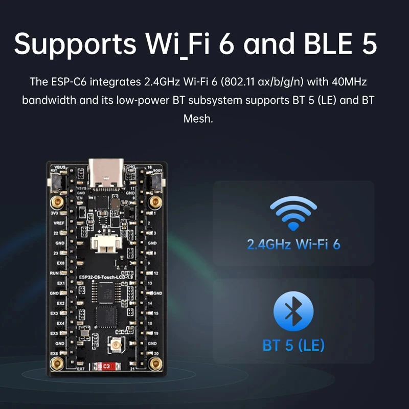 ESP32-C6 1.9 インチ LCD スクリーン開発ボー - Esp32 Uart Module のレビューと価格
