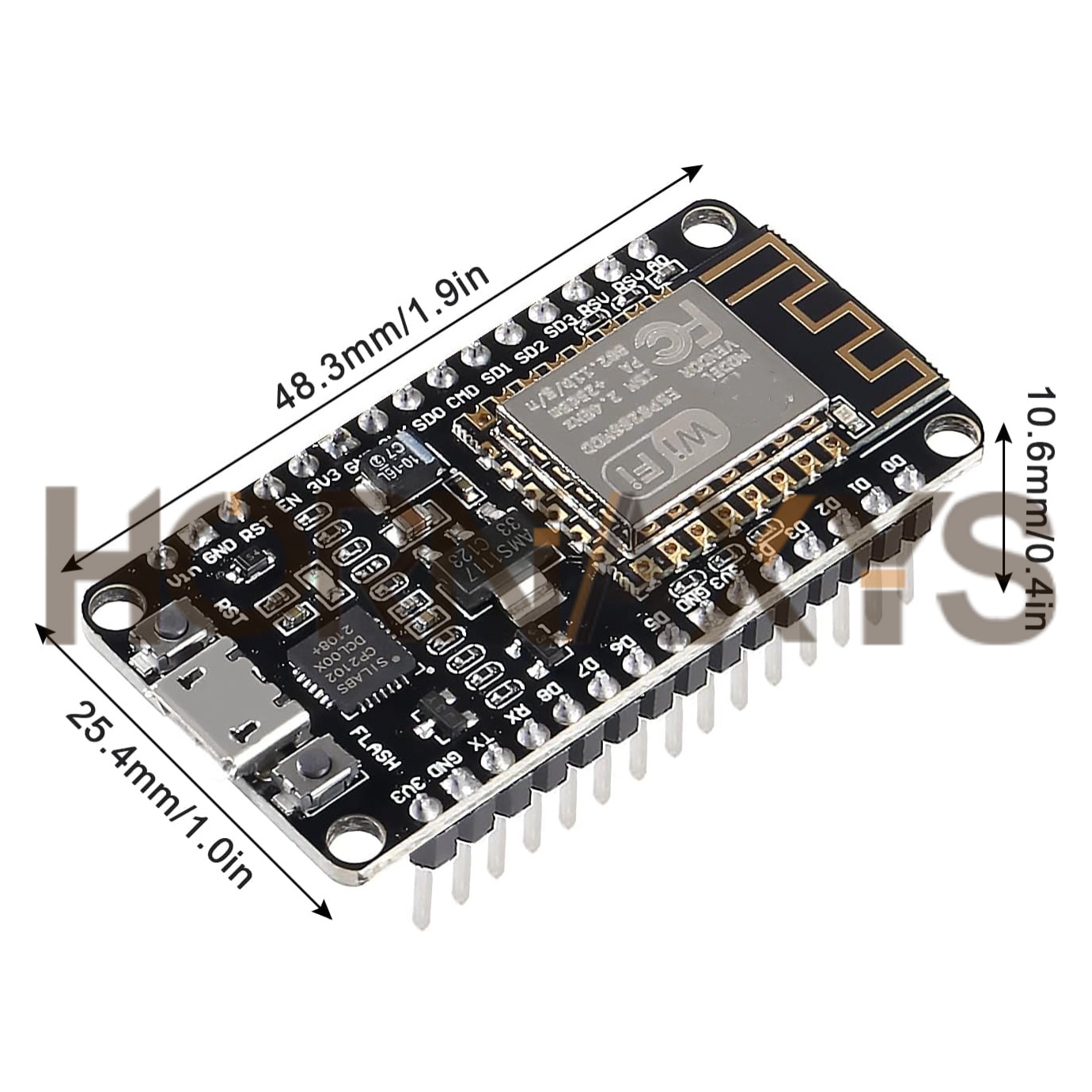 1-10 個/ワイヤレスモジュール CP2102 NodeM - Esp8266 Nodemcu のレビューと価格